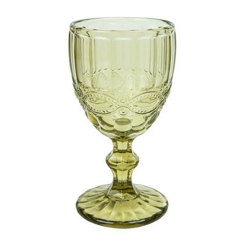 Garcia de Pou 6 Unidades - Copas Vino 'Vintage' 260 Ml Ø8X15.5 Cm Verde Cristal