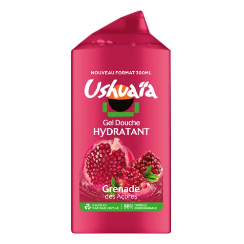 Ushuaïa Gel Douche Grenade anti-peau sèche pour retrouver une douceur naturelle 300ml