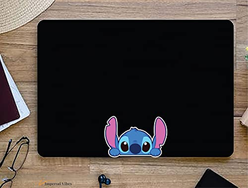 Imperial Vibes | Cute Stitch Peeking Funny Car Decals Stickers For Women Men Van Trucks Motorcycle Laptop Decals Vinyl Waterproof Sticker Anime Window Trunk Bumper Decal Diy 5 X 3.3 Inches Pack Of 2 - Imp 018 #TOP3