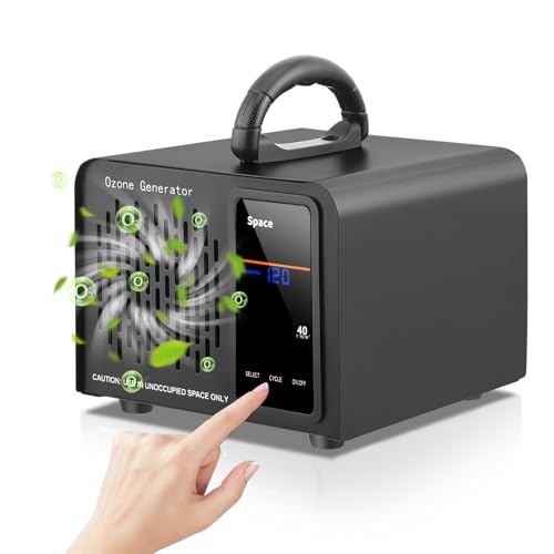 Generador De Ozono 60000 Mg/H,Pantalla Táctil,400㎡,120 Minutos Timer,Maquina De Ozono Para Industrial,Casa,Automóvil,Apartamento,Hoteles,Cocina