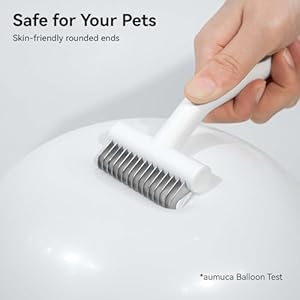 Aumuca Cat Brush for Long Haired Cats Dog Brush for Shedding Grooming Small Medium Dogs Deshedding Dog Brush Dematting Comb for Dogs Remove Loose and Matted Fur Pet Grooming Undercoat Rake White  Cucciolini Doodles Aumuca cat brush for long haired cats dog brush for shedding grooming small medium dogs deshedding dog brush dematting comb for dogs remove loose and matted fur pet grooming undercoat rake white   cucciolini doodles