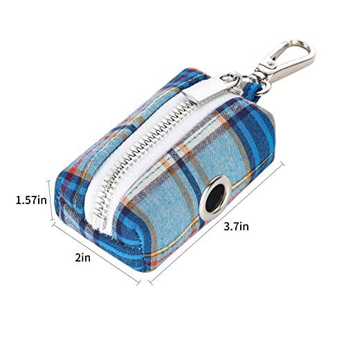 Image of Lionet Paws Cute Dog Poop Bag Holder with Dog Poop Bag for Leash, Cotton Dog Bag Dispenser, Matching Dog Collar