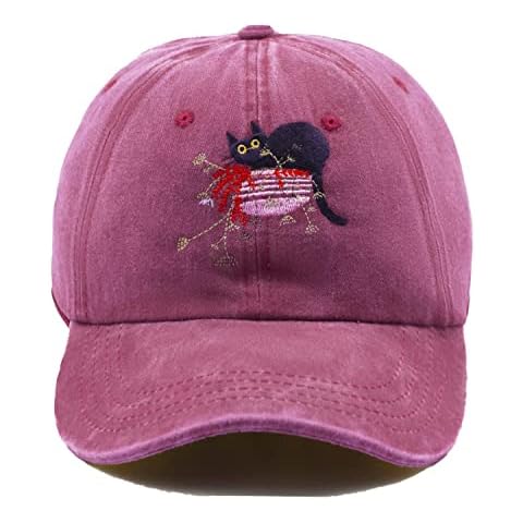 Newbachton Cat Embroidered Dad Hat Cover