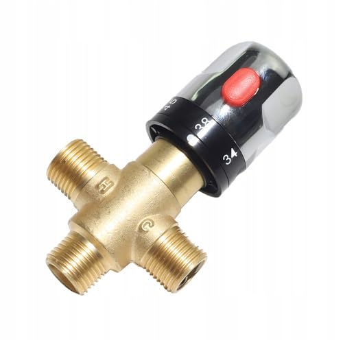 Vanne mélangeuse thermostatique en laiton DN25 contre les variations d'eau