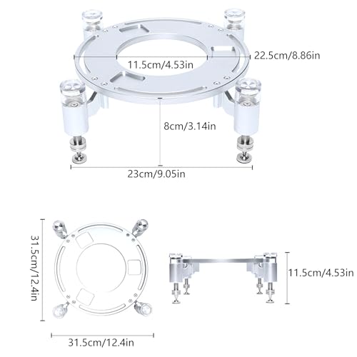 Base de haut-parleur réglable en hauteur pour studio 3 4 5 - 4