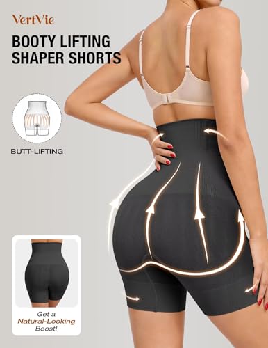 Image of Vertvie Tummy Control Shapewear Shorts High Waisted Butt Lift