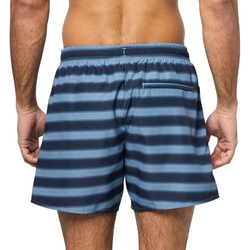Lacoste Men's Standard Striped Swim Trunks2