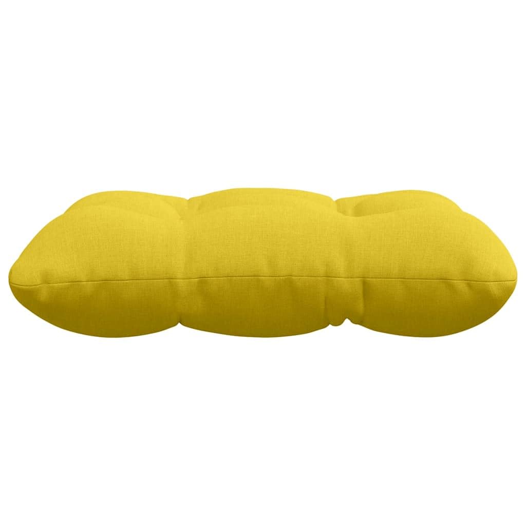 Générique 4 cuscini per sedile giallo chiaro 45 x 45 x 12 cm | Tessuto morbido, sfoderabile, lavabile in lavatrice, per divano o sedia da ufficio
