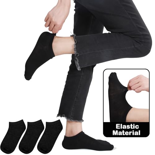 JaGely 100 Pairs Low Cut Ankle Socks Bulk for Women Men Thin Breathable Casual No Show Athletic Cotton Socks4