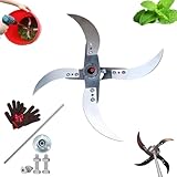 Messerset für den Gemüsehäcksler im Haushalt, verstellbarer Durchmesser, 12 Befestigungslöcher, robuster Edelstahl für verbesserte Häckselleistung bei Gras und Gemüse