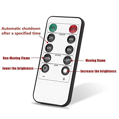 Battery Operated Flameless Fake Tea Light Candles Set Of 6,Flickering Moving Wick Led Tea Light With Remote Control Timer For Seasonal Festival Celebration Thanksgiving & Christmas #TOP5