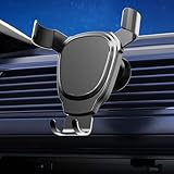 Gravity - Supporto per telefono da auto, con braccio resistente, per cruscotto e manubrio, nero