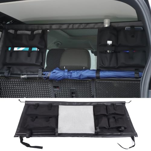 PIUGILH Bolsa organizadora de red de carga compatible con Land Rover Defender 110 2020 2021 2022 2023, organizadores de bolsas de almacenamiento para maletero