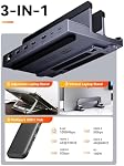 QUUGE USB C Docking Station Dual Monitor: 4K@120Hz, 2 USB3.0 Ports, 100W PD, RJ45 Ethernet, Universal Laptop Stand