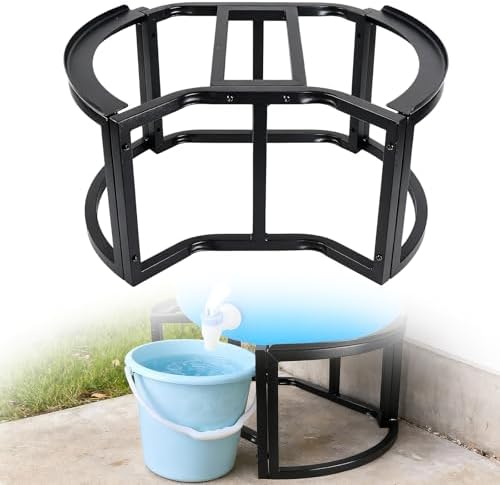 Stainless Steel Rain Barrel Stand - Fits 45/50/55 Gallon Tanks, H...