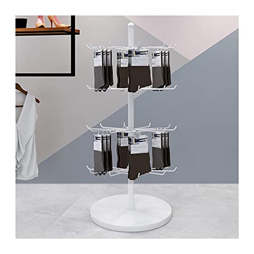 Prettiee 7-Tier Rotating Jewelry Organizer Rack - Elegant White Storage Tower for Necklaces, Bracelets, Rings, Keychains & Accessories - Multi-Functional Display Shelf, 40x160CM (White 40x160CM(4 lay