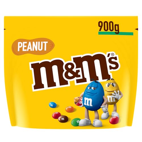 M&M'S PEANUT - Bonbons Chocolat au Lait & Cacahuètes - Sachet de 900 gr