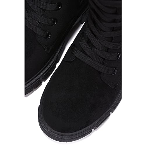 Shanda Suede 7-Hole Platform Lug Booties (Shanda)4