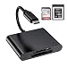 XQD SD Card Reader, USB C 2 in 1Memory Card Adapter, High Speed 5Gpbs Read & Write for XQD2.0, SD/MMC Card Reader, Lexar USB Mark Card, Suitable for Type-C Smartphone, Support Windows/Mac OS System