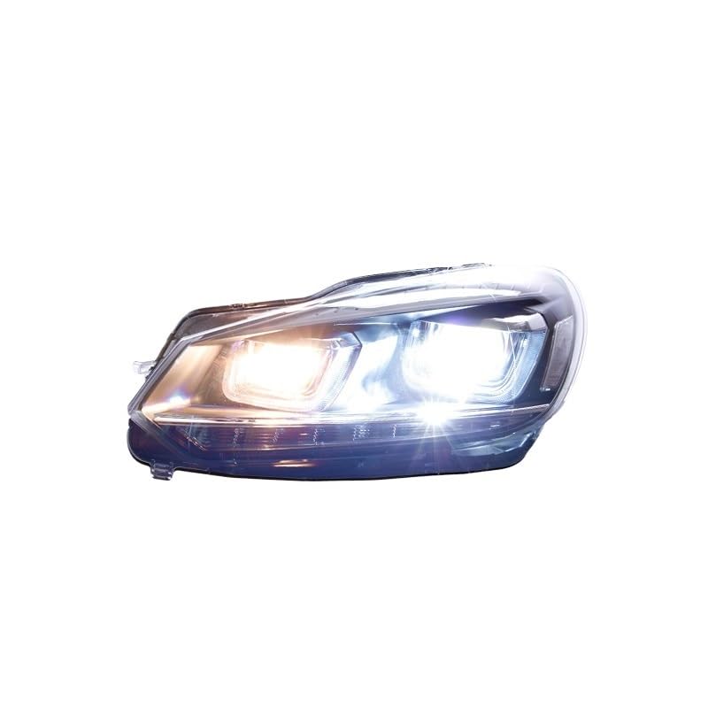 Faros LED para coche VW Golf 6 Mk6 con luces antiniebla e intermitentes Plug and Play 5