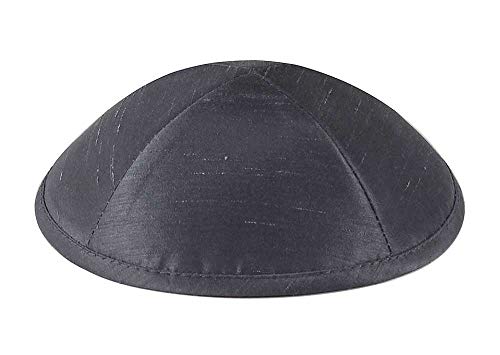 Image of Zion Judaica Deluxe Raw Silk Kippot Bulk Packs or Single Kippah Includes Free Clips