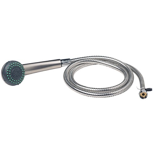 Builders Shoppe 4130Bn Bathroom Massage Hand-Held Shower Set With Arm Mount Brushed Nickel Finish #TOP2
