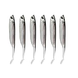 Included:6 x Fishing Baits akaddy 6pcs 2.1g/70mm Soft PVC Fishing Lures Fresh Water Sea Fishing Baits (C)