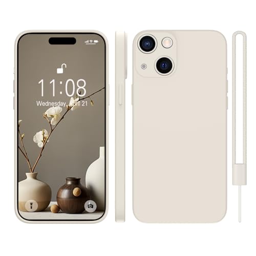 Coque silicone iPhone 14 Plus antichoc avec doublure anti-rayures