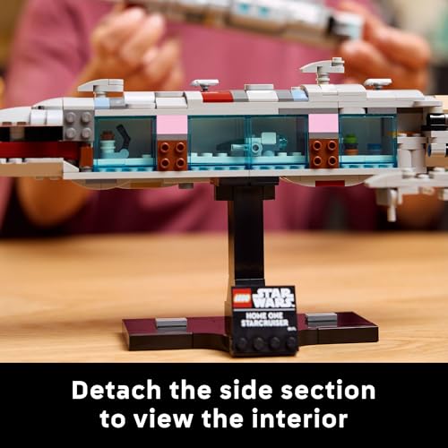 LEGO Star Wars: Return of The Jedi Home One Starcruiser Building Set for Adults - Star Wars Collectible Set with Display Stand - Includes Nebulon-B Medical Frigate - 75405 by LEGO - Image 4