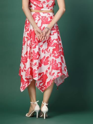 Image of OOMPH! Long Skirts for Women with Handkerchief Hem
