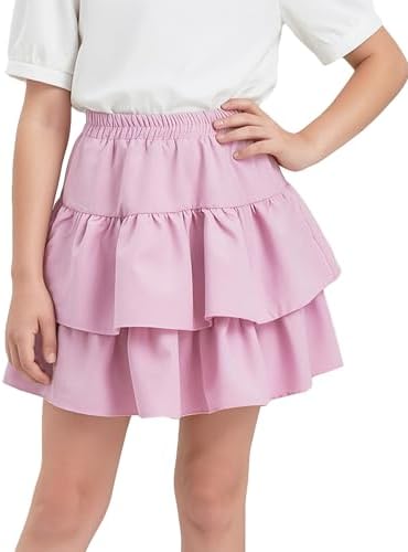 Maeau Girls Ruffled Skirt, Cute, Girls, Tutu, Cake Skirt, Princess, A-line, Children's Clothing, Soft, Junior, Fluffy, Beautiful