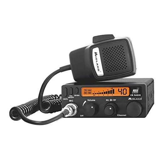Midland 1001LWX 40 Channel Mobile CB with ANL, RF Gain, PA, and Weather Scan