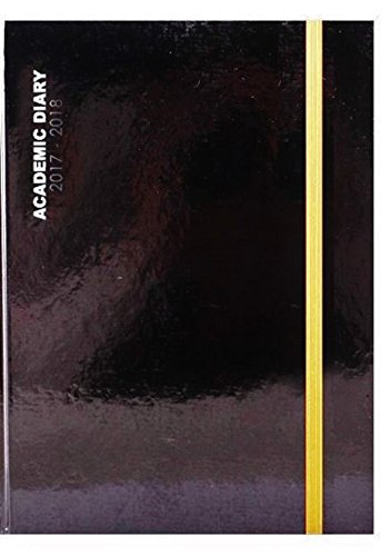 Télécharger 2016 2017 A5 Un Jour par Page couverture rigide Agenda Académique étudiant – Noir avec Oran Francais PDF