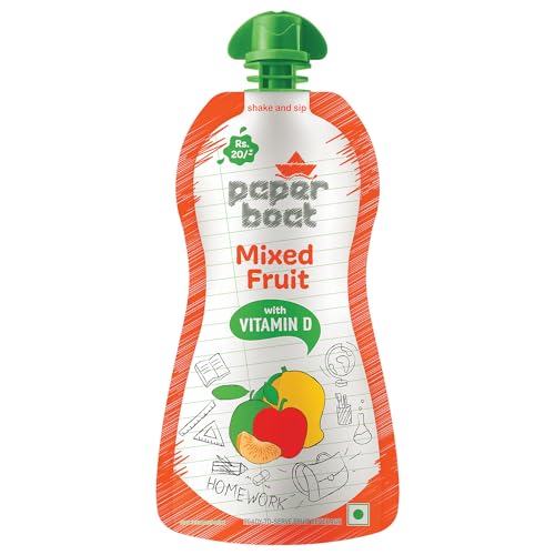 Image of Paper Boat Mixed Fruit Juice, Enriched with Vitamin D, No added Preservaties and Colours (Pack of 27, 150ml Each)