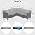 PureFit Outdoor Sectional Cover Waterproof L Shaped Patio Furniture Covers