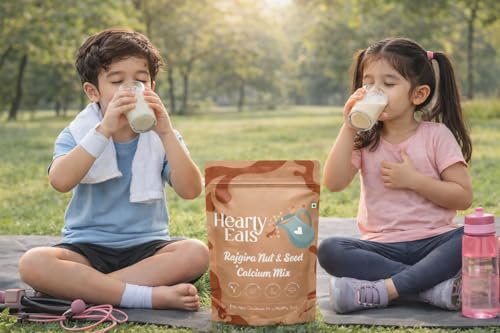 Image of Hearty Eats Rajgira Nut & Seed Calcium Mix Vegan Milk Drink Mix No Preservatives � Ready in Just 2 Minutes