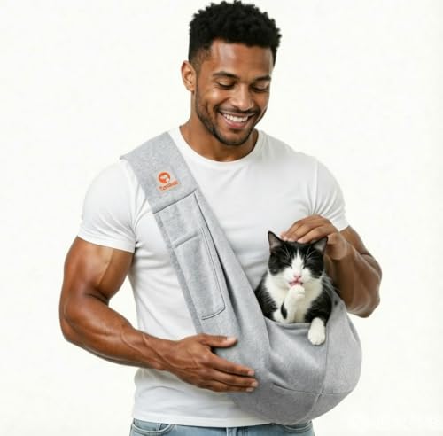 Image of Tomkas Dog Cat Carrier Sling Classic Pocket & Classic Strap(S,Grey)