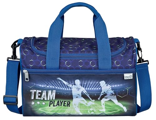 Scooli - Team Player Sporttasche für Kinder - Geräumiges Hauptfach - Verstellbarer Schultergurt - Fußball-Design - Robust Scooli - Team Player Sporttasche für Kinder - Geräumiges Hauptfach - Verstellbarer Schultergurt - Fußball-Design - Robust