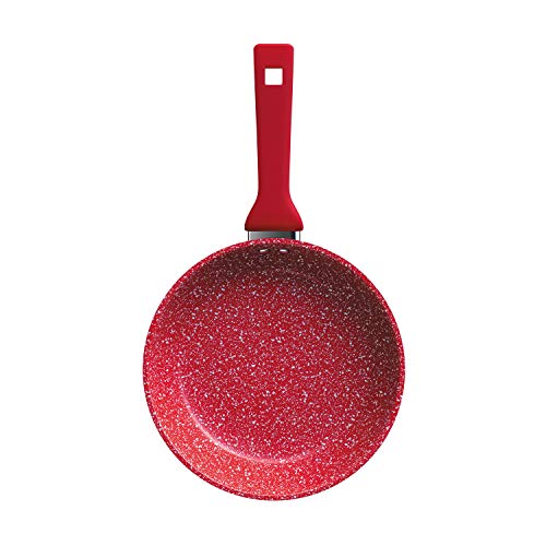 Frigideira 22 cm ColorStone de alumínio com antiaderente, Titânio, ALU8259-TI, Euro Home
