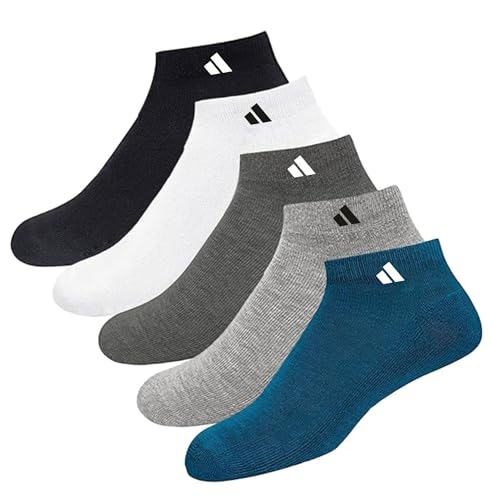 SJeware Unisex Cotton Men And Women Solid Ankle Length Socks (Pack Of 5) Sjw-2013, Assorted, Assorted