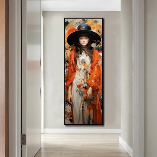Peinture Diamant Jolie Fille 5D broderie XXL pour sublimer la décoration murale du salon