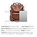 CLUCI Backpack Purse For Women Fashion Leather Designer Travel Large Ladies Shoulder Bags with Tassel Brown
