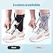 Pozpo Tech AFO Foot Drop Brace Splint, Adjustable Drop Foot Up Ankle Support for Walking with Shoes, Improve Walking Gait, Fits Right & Left, Women and Men - Black