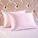 Keyohome Federe Raso di Seta 100% 50 x 90 cm Federe Cuscino Federa Super Morbida e Liscia Proteggere Capelli e Pelle Prevenire Le Rugh (Rose)