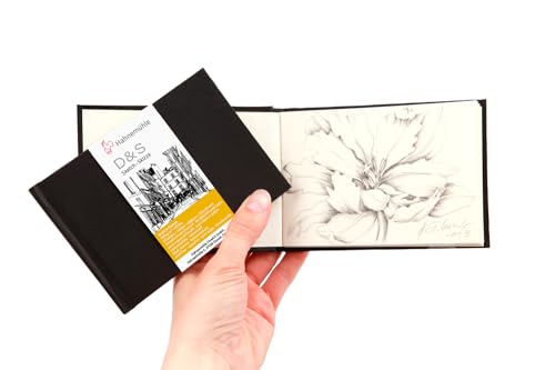 D&S Sketch Book 140g/m², red Notebook, 9x12cm, Landscape, 30 fls