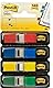 Post-it Index Flags schmal, Packung mit 4 Spendern, 35 Blatt pro Spender, 11, 9 mm x 43, 2 mm, Gelb, Rot, Grün, Blau - Zum Markieren, Hervorheben oder Farbcodieren wichtiger Informationen