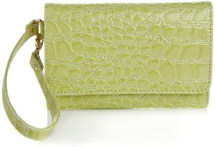 Purple Tulip CTM1009 Fashionable Universal Cellphone Wallet with Wristlet - 1 Pack - Non-Retail Packaging - Lime Green