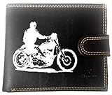 accesorios para moto harley davidson 883 Cartera de piel sintética para hombre.