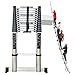 Produktbild BOCbco Teleskopleiter Mit Stabilisatorstange, Aluminium-Teleskop-Auszugsleiter, Mehrzweckleiter Für Den Täglichen Haushalt Oder Hobbys, Belastung 330 Lbs/5M/16.4Ft