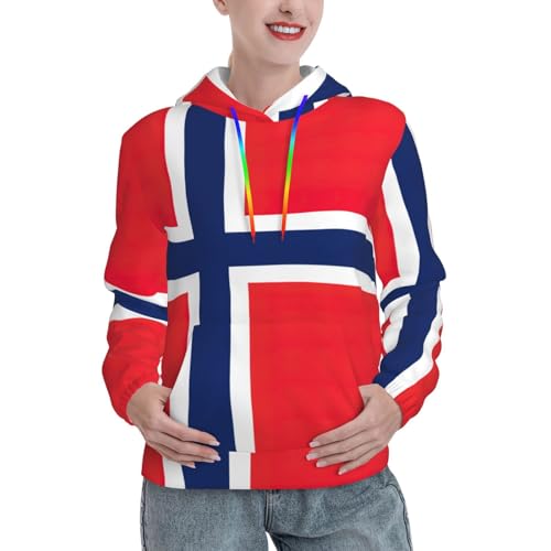 Sweat à capuche norvégien pour femme avec sa grande poche kangourou confortable